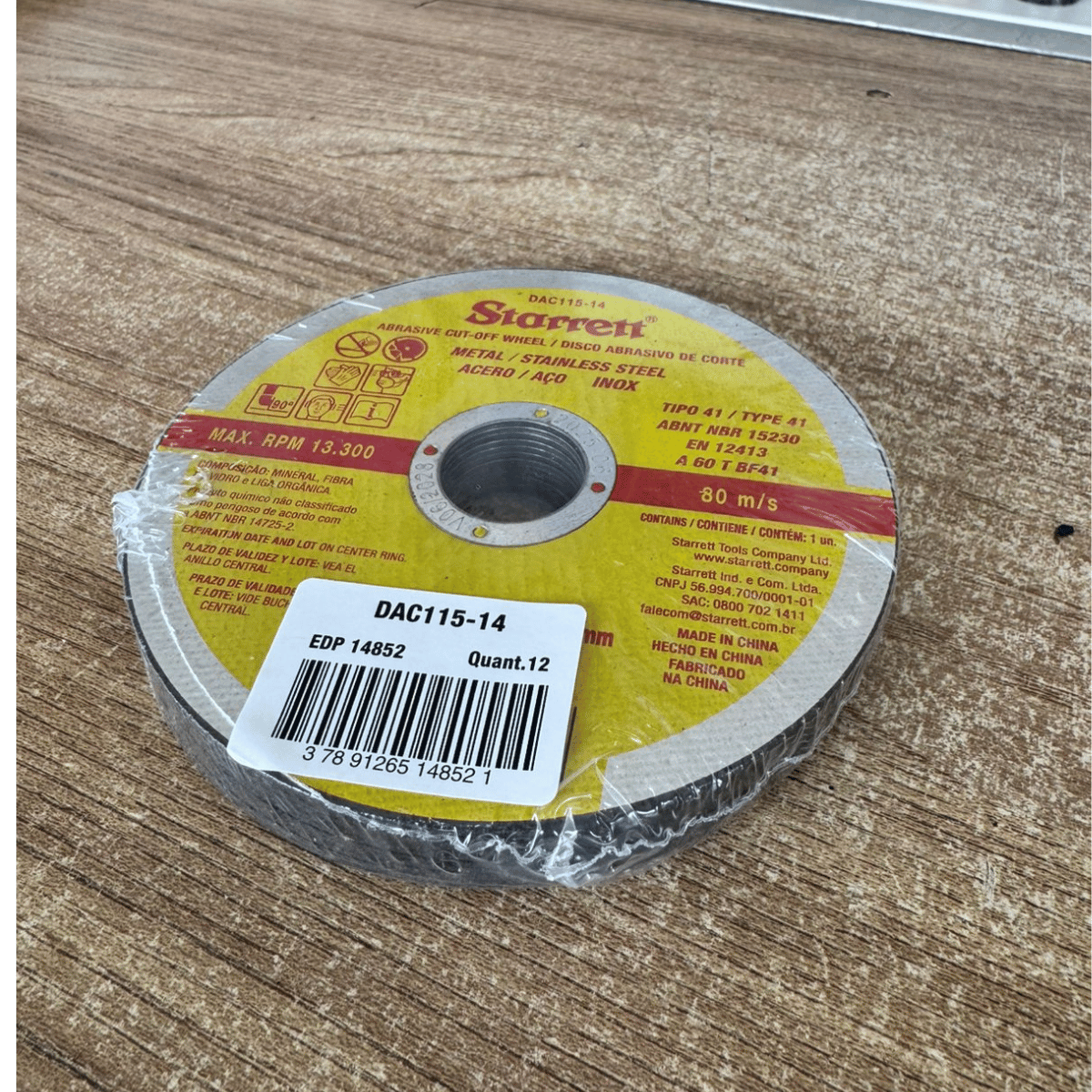 Disco de Corte Starret 4 1/2