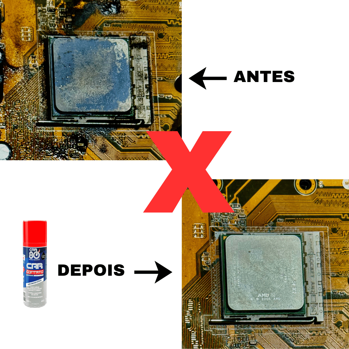 Kit Limpa Contato CAR-80 (300ml) — Frete grátis