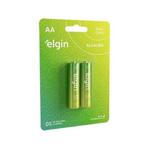 Pilha AA Alcalina Elgin C/2 Unidades