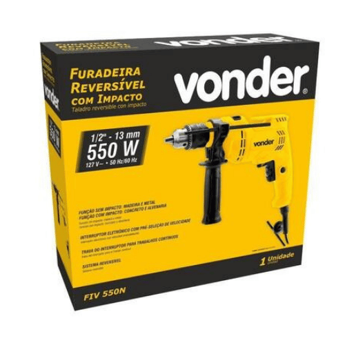 Furadeira de Impacto FIV-550 1/2 Pol. 550W - VONDER