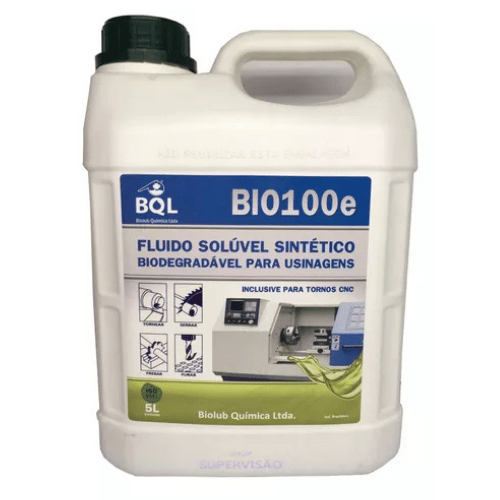 Óleo Solúvel de Corte e Usinagem BioLub 100e 5 Litros