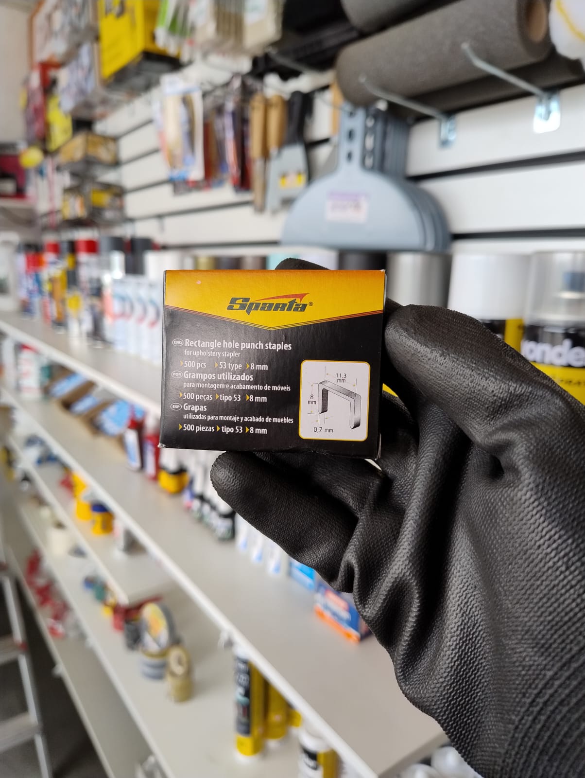 Kit Sparta Profissional – Grampeador + Trena + Grampos