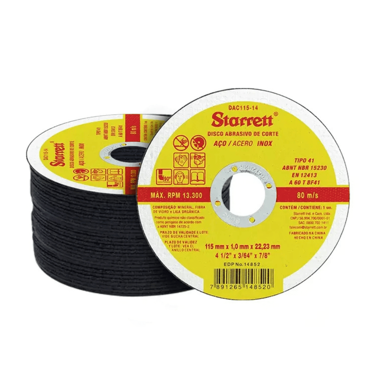 Disco de Corte Starret 4 1/2