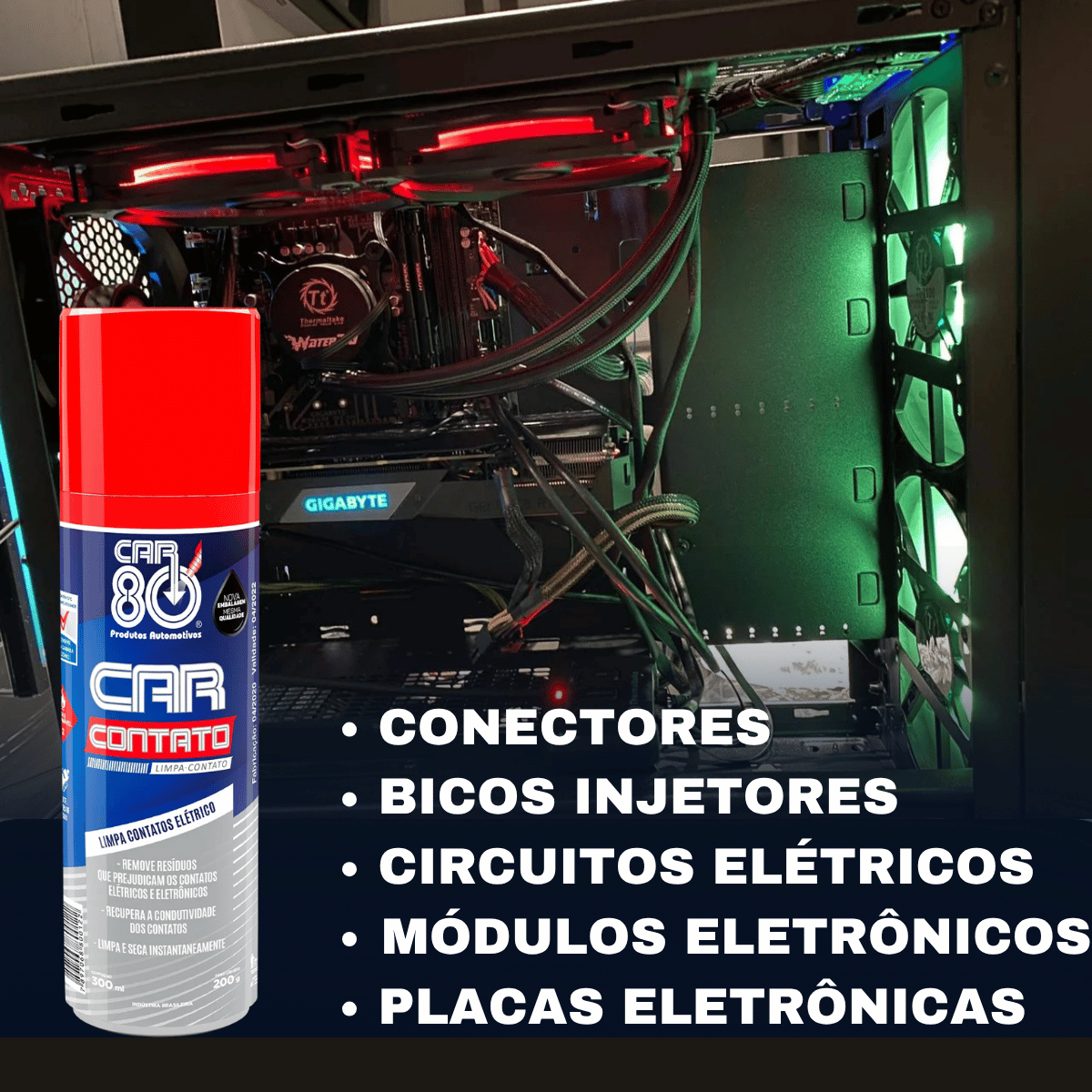 Kit Limpa Contato CAR-80 (300ml) — Frete grátis