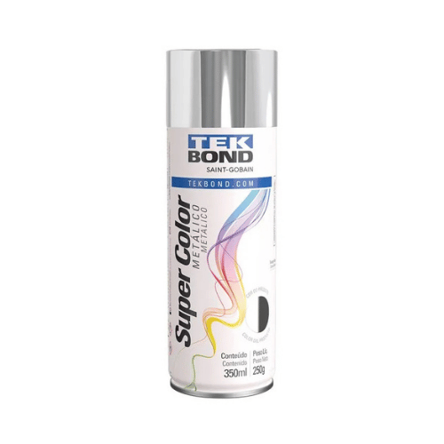 Tinta Spray TekBond Cromado Metálico