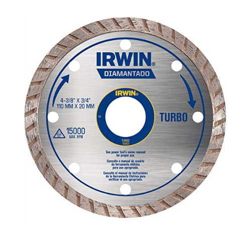Disco de Corte Diamantado Turbo IRWIN 115mm