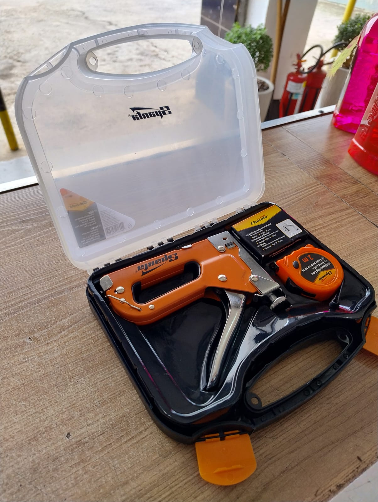 Kit Sparta Profissional – Grampeador + Trena + Grampos