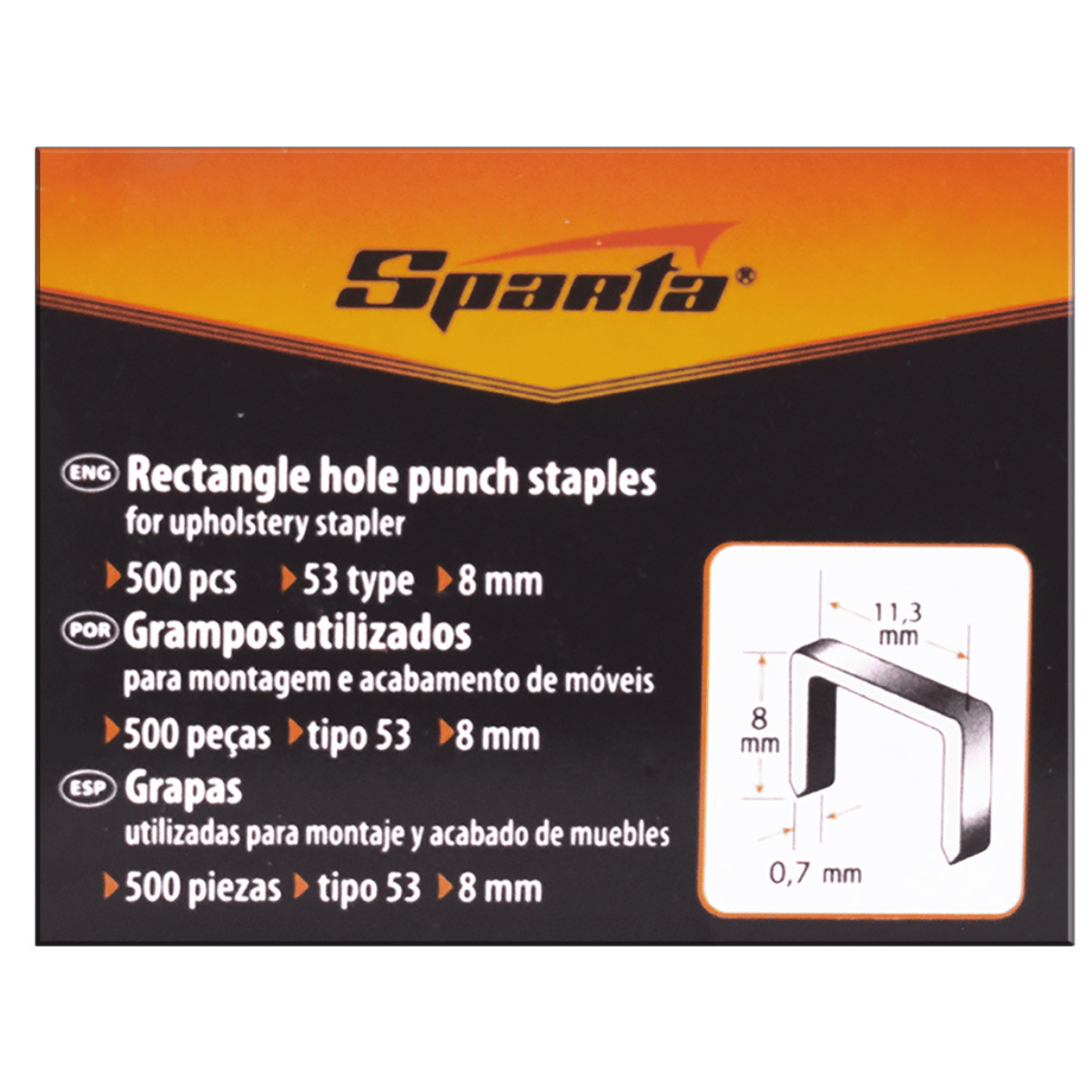 Kit Sparta Profissional – Grampeador + Trena + Grampos